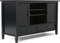 47 inch Wide Rustic Natural Aged Brown Solid Wood TV Media Stand J532
