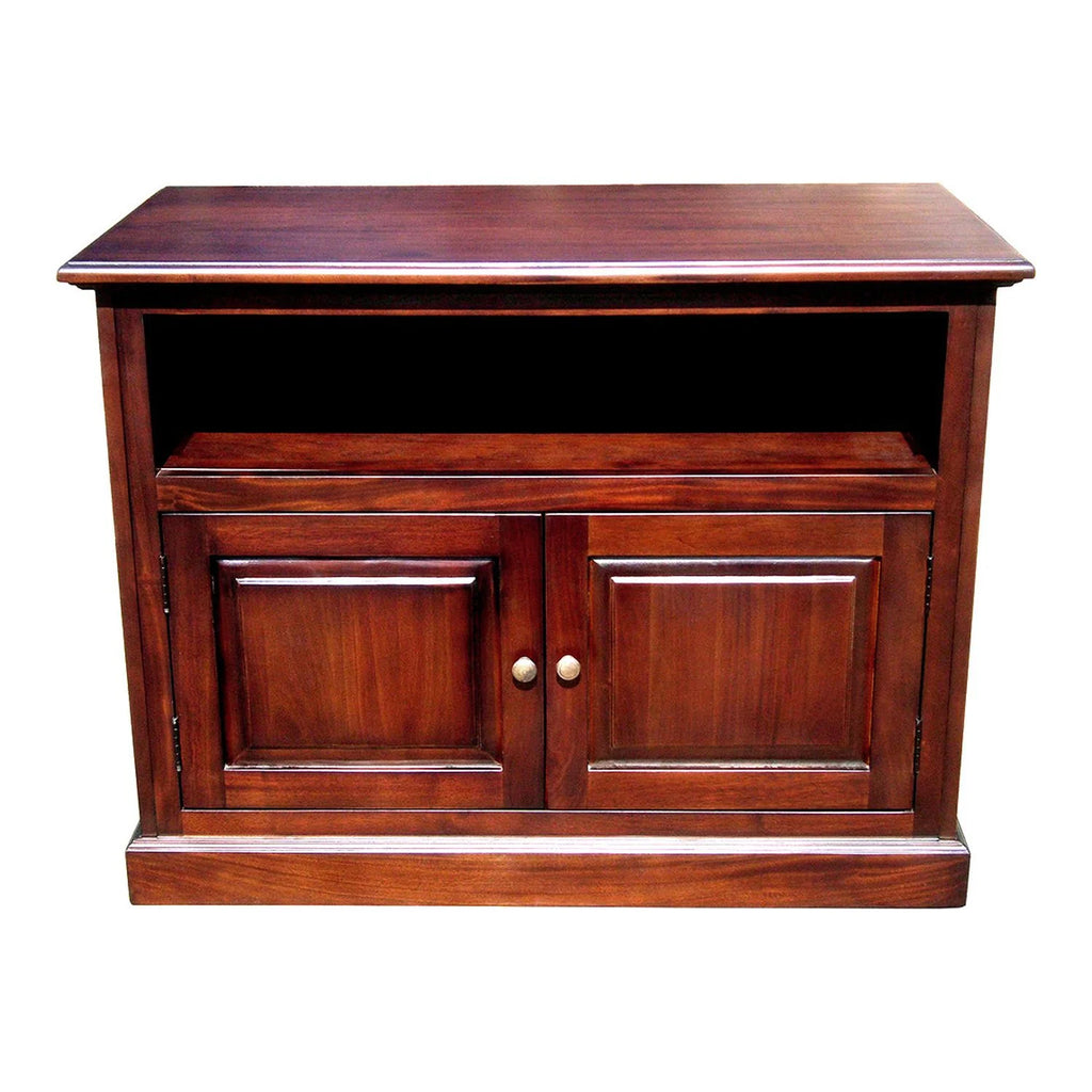 Solid Wood TV Stand for TVs up to 39" Dark Brown Z780