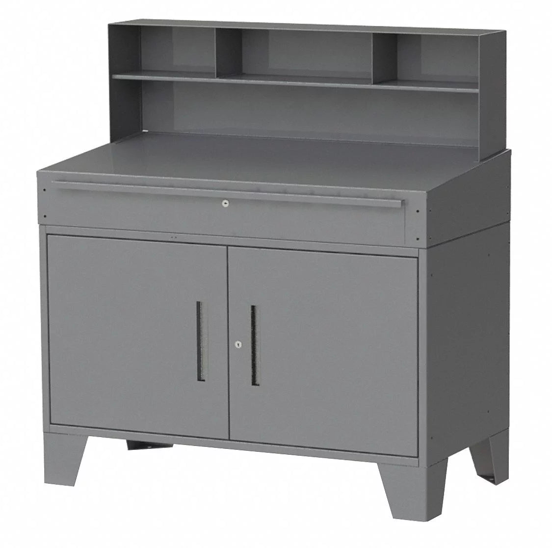 Cabinet, 54"x36"x29", Charcoal Gray, Non-Mobile C820807