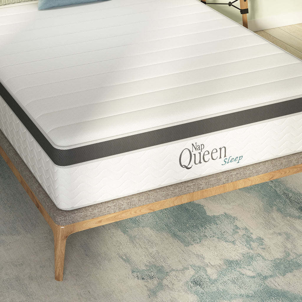 Queen 8” Hybrid Cool Gel Memory Foam and Coils Mattress R38067