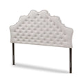 Greyish Beige Fabric Full Size Headboard D816289