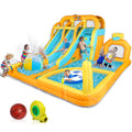 8-in-1 Inflatable Water Slide Park with Splash & Deep Pool N951