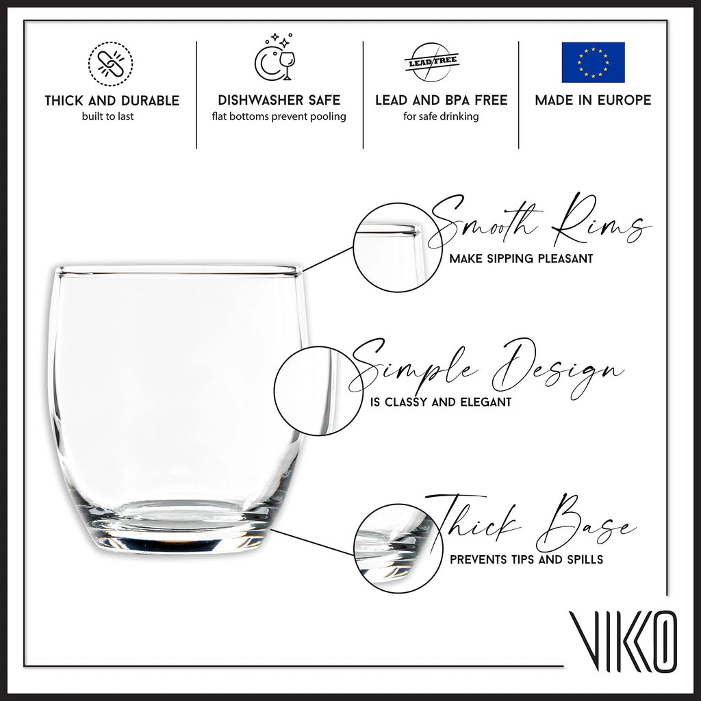 8.3 Ounce Clear Glass Tumblers Set of Six K927199