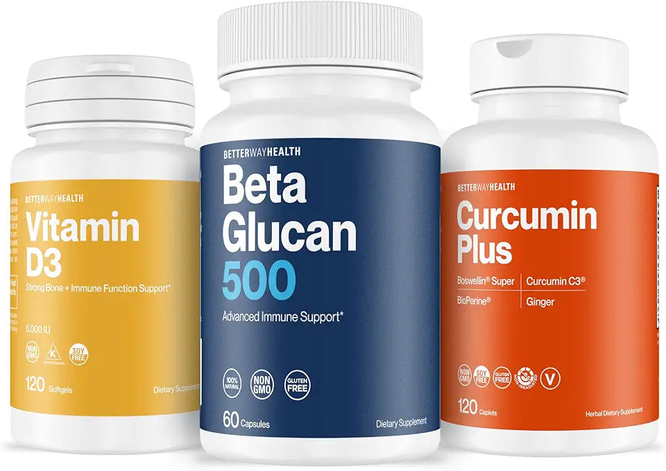 Beta Glucan 500 with Vitamin D3 + Curcumin Plus S660