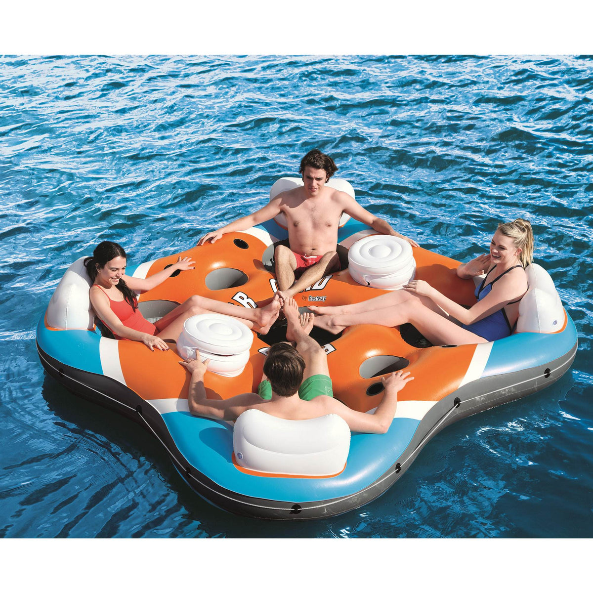 4 Person River Lake Raft and Electric Air Pump V56517