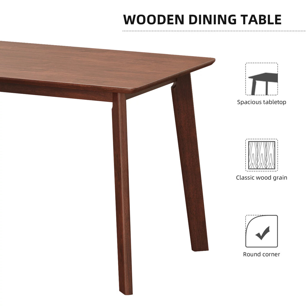 5-Piece Compact Rustic Dining Set with 4 Chairs B616844