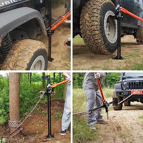 48" 7000 lbs Capacity Ratcheting Farm Jack V650168