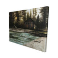 Cabin in the Forest-Print on Canvas L77483