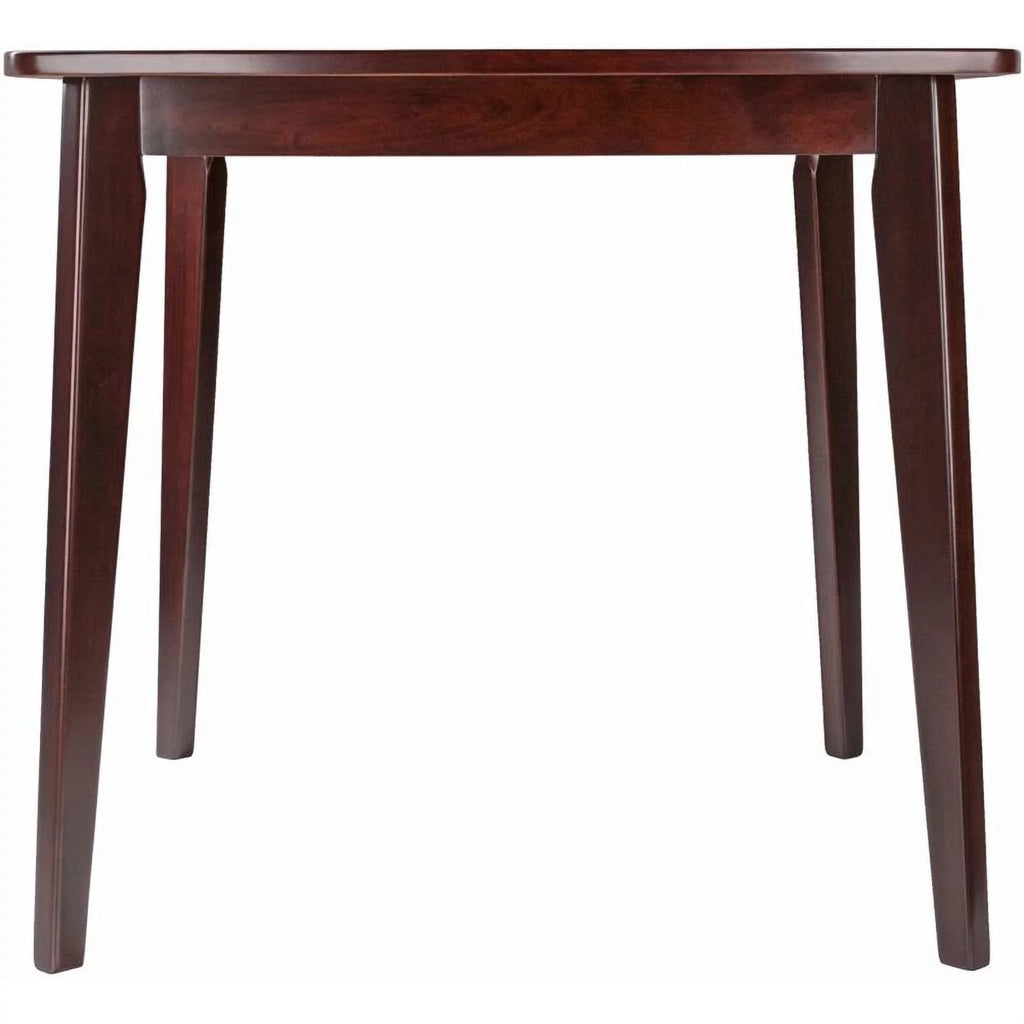 34" Square Solid Wood Dining Table in Walnut D394