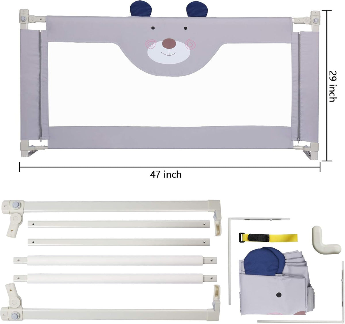 Collapsible Bed Rails for Toddlers A9505