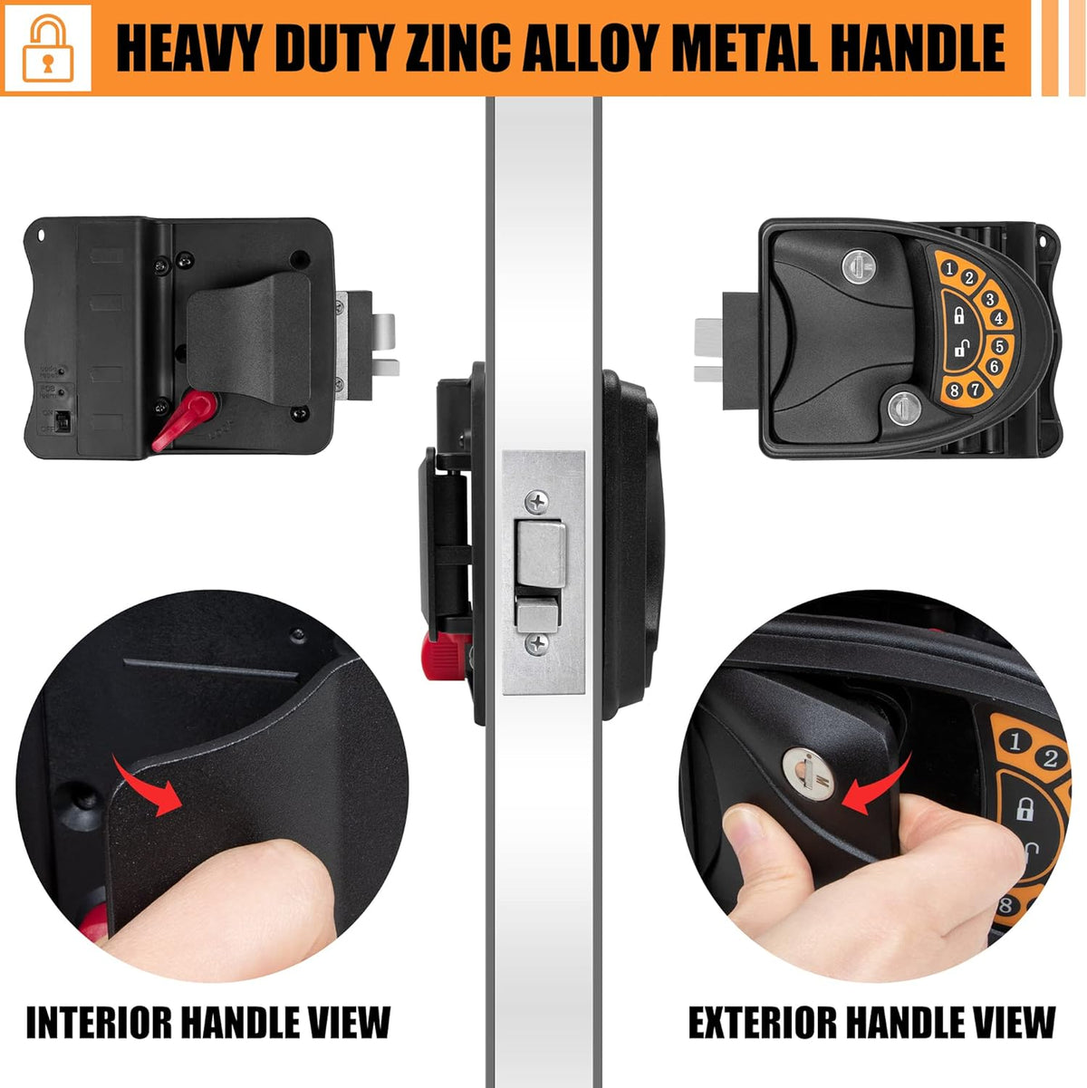 Keyless Entry RV Door Lock with Deadbolt and Keypad V33345