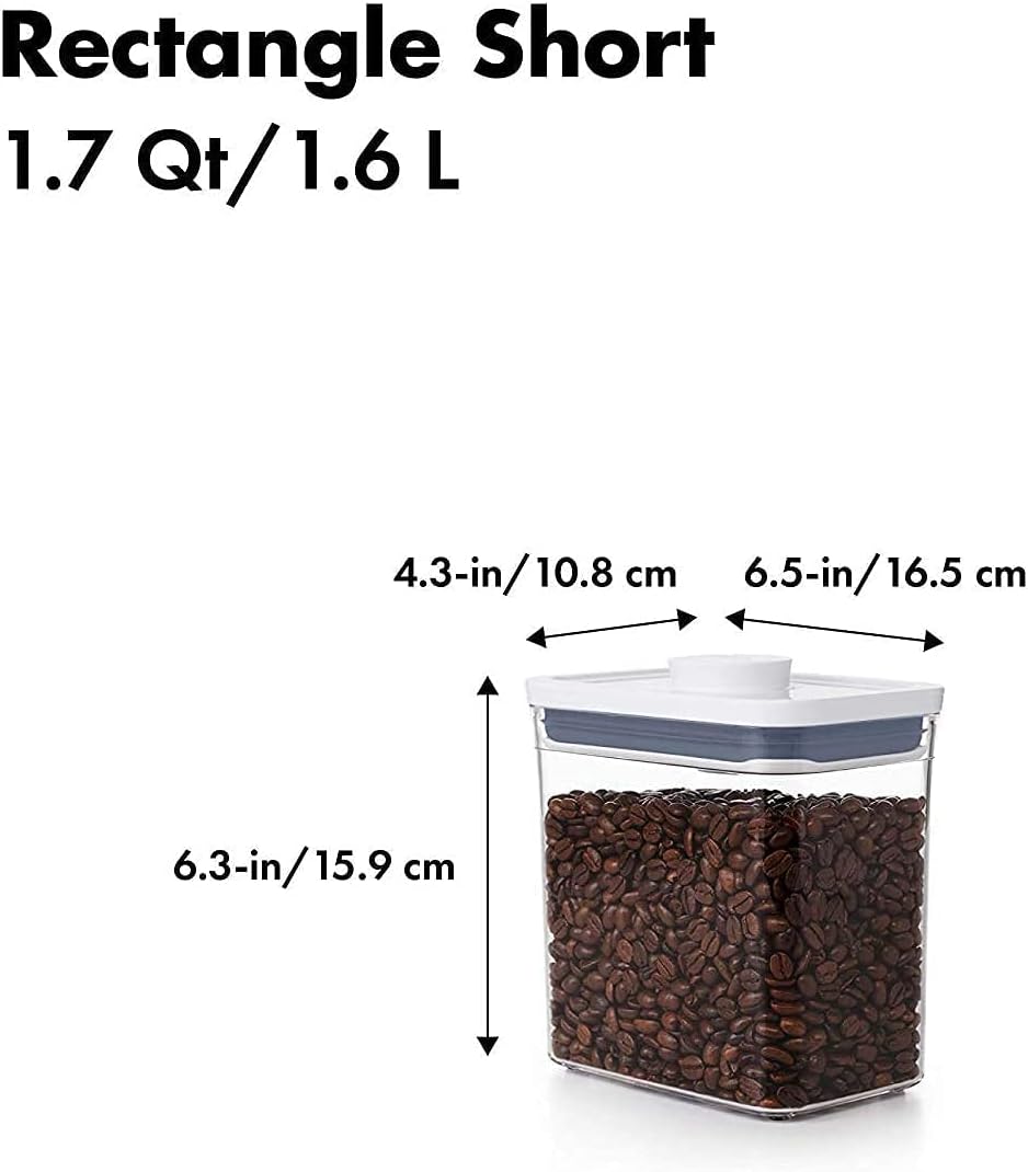 1.7 Qt Rectangle Airtight Food Storage Container Set of 4 Y7712