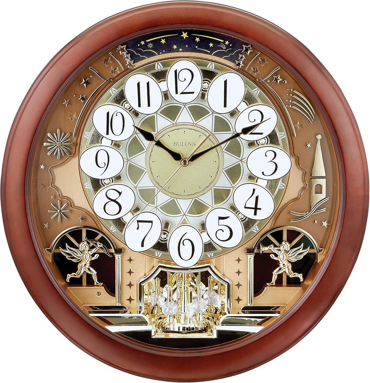 Brown Cherry Wall Clock O612