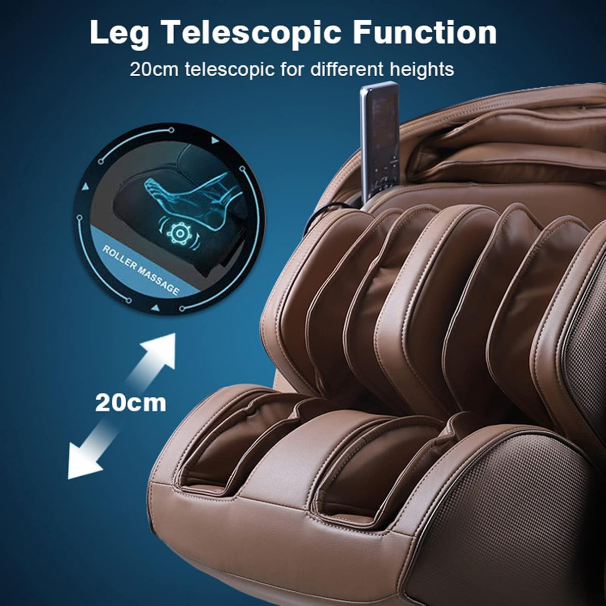 Full Body 4D Massage Chair SL Track Zero Gravity Shiatsu Massage Chair M1318
