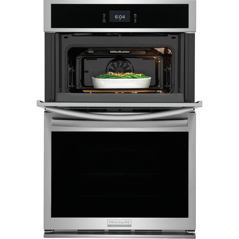 27 in. Electric Built-In Wall Oven and Microwave Combination with Total Convection in Stainless Steel S257355