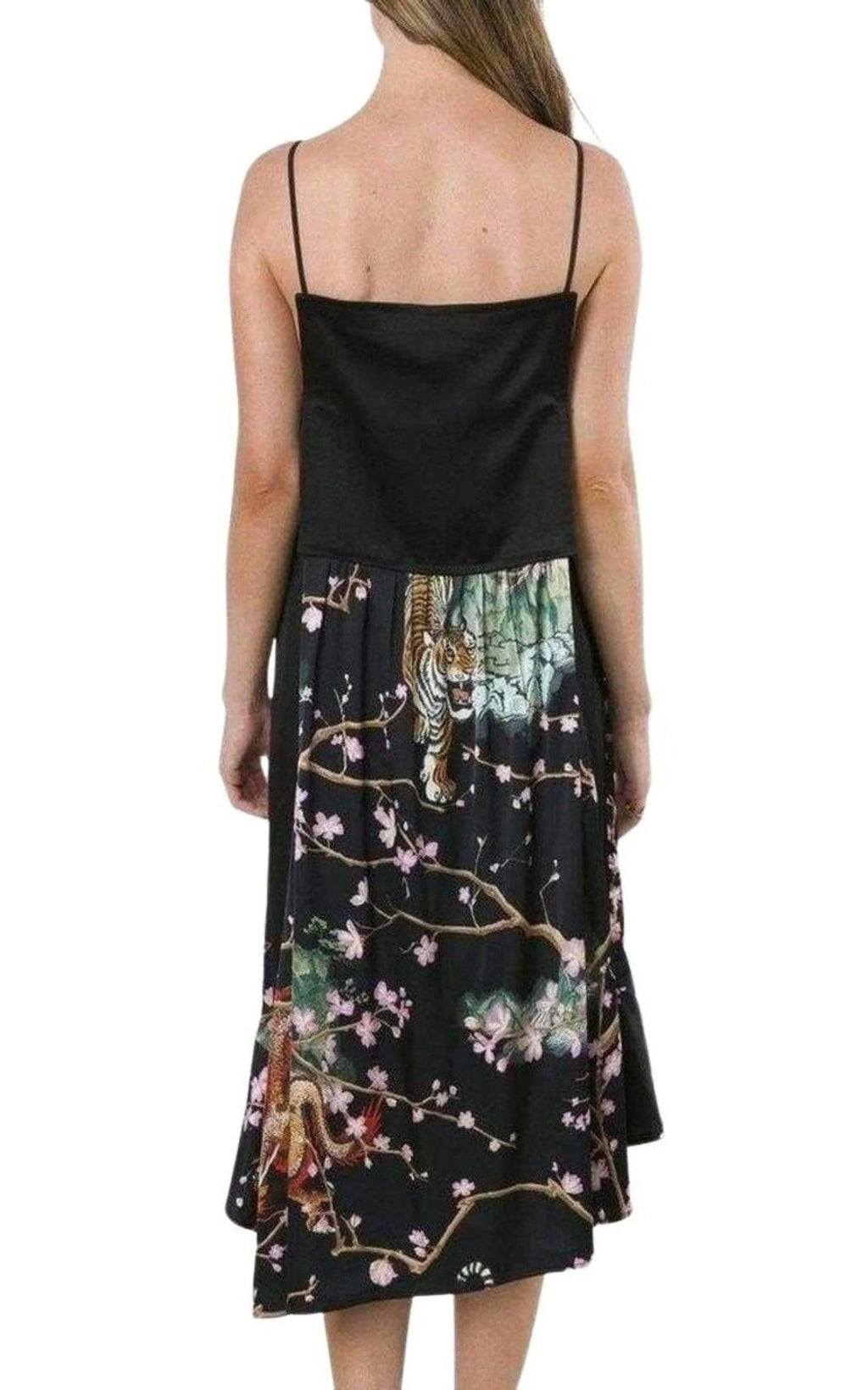 Asymmetric Printed Dress O1903