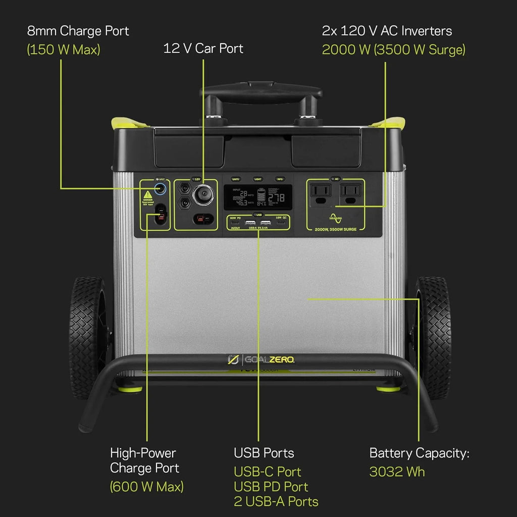 Portable Power Station 2982Wh Lithium Battery 2000 Watt V950199