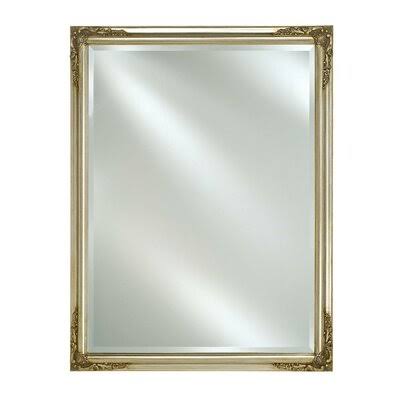 Antique Silver Recessed Medicine Cabinet U6007