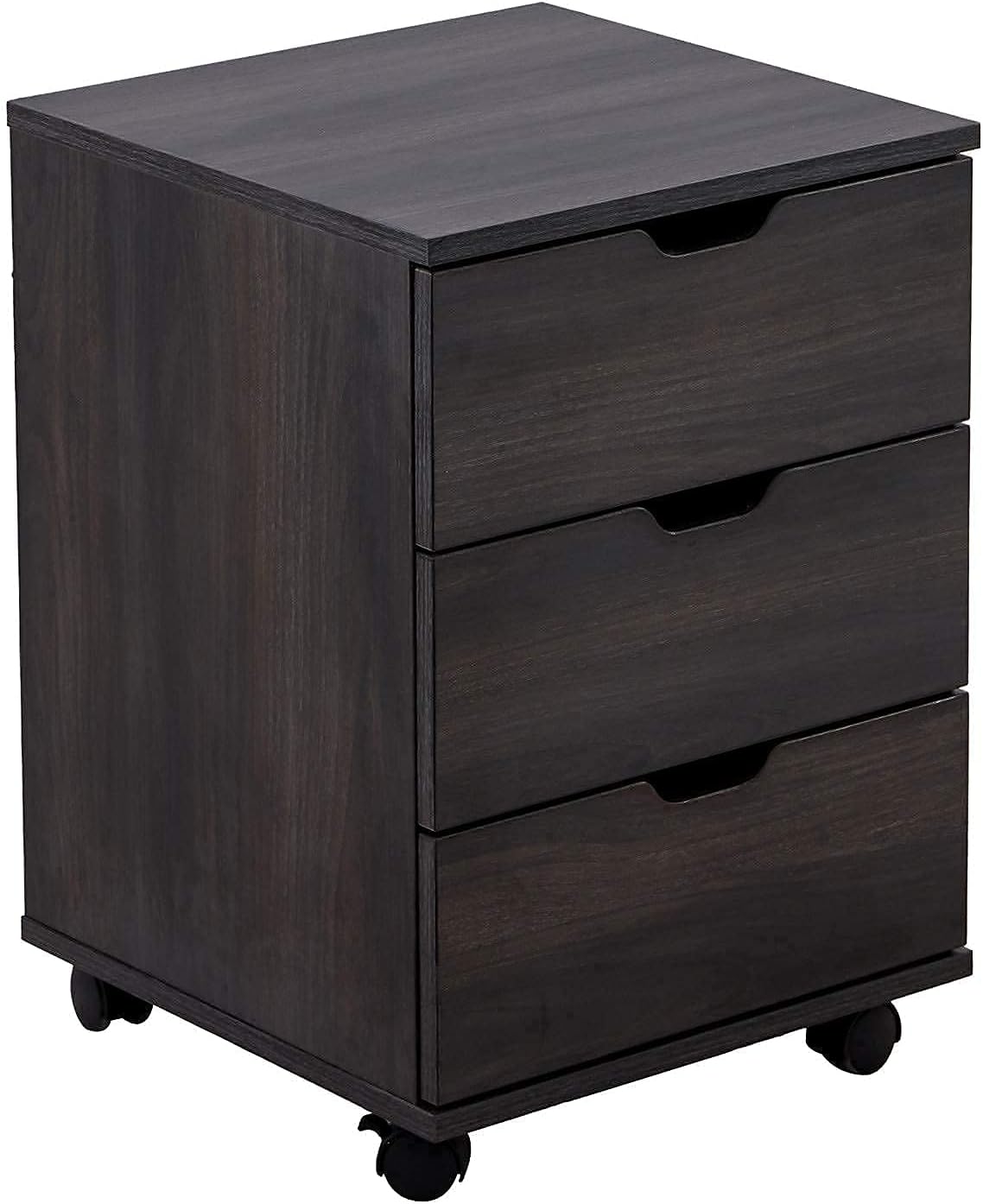 3 Drawer Wood Rolling Office Filing Cabinet L9969