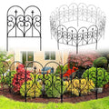 Decorative Garden Fence 32 in x 10 ft Rustproof Metal F585976