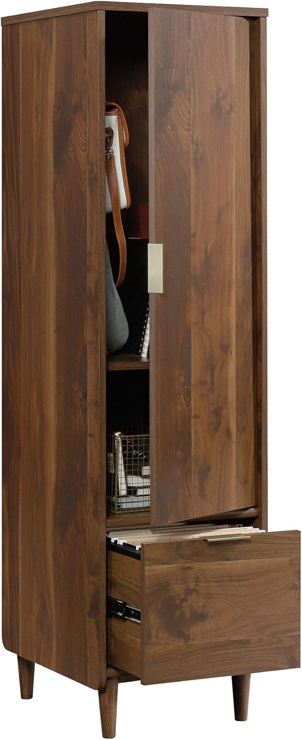 Storage Cabinet with File, Grand Walnut Finish N57958