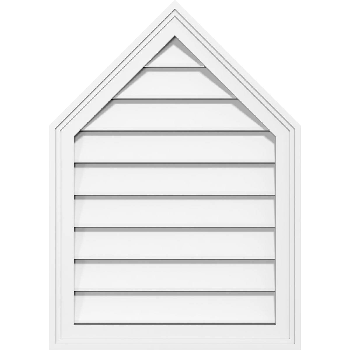 Peaked Top Surface Mount PVC Gable Vent X742