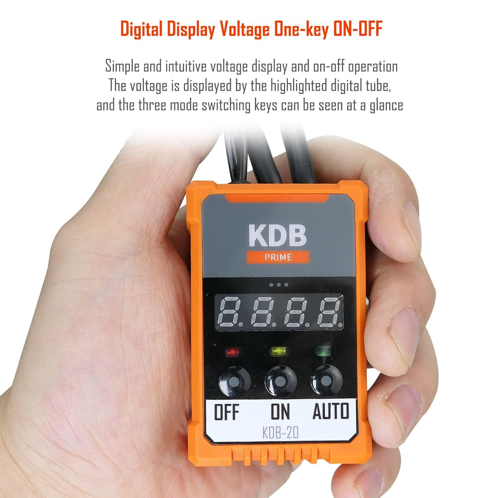 12V Car Battery Protector Voltage Disconnect Switch Kit with LED Digital Voltmeter Display P405