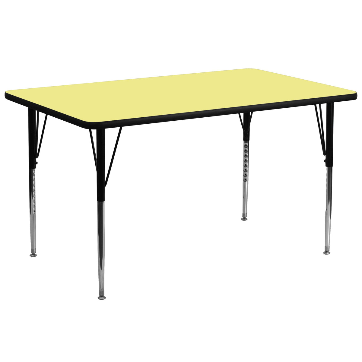 Yellow Rectangular Thermal Laminate Activity Table Q8630