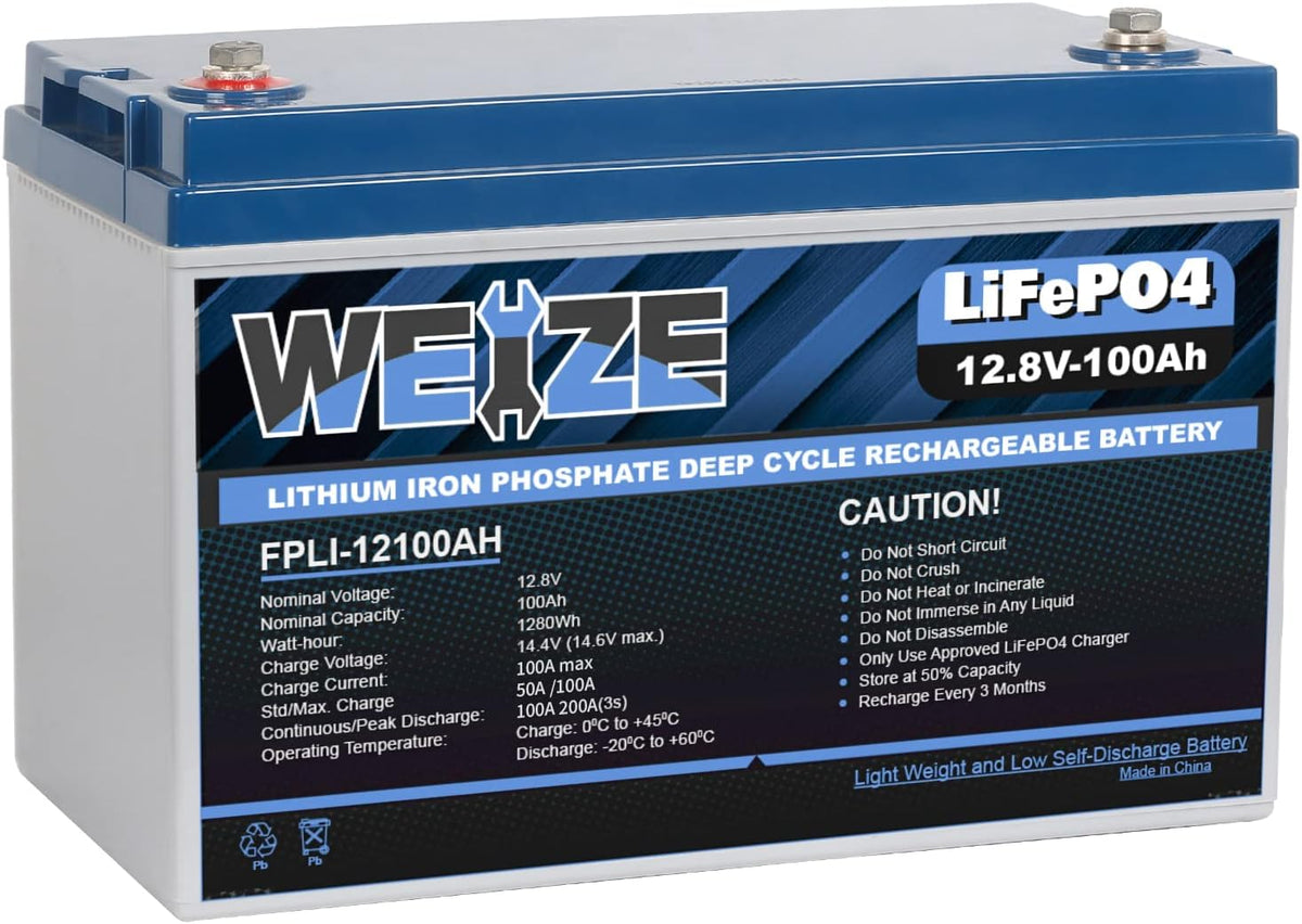 12V 100Ah LiFePO4 Lithium Battery with Smart BMS O626