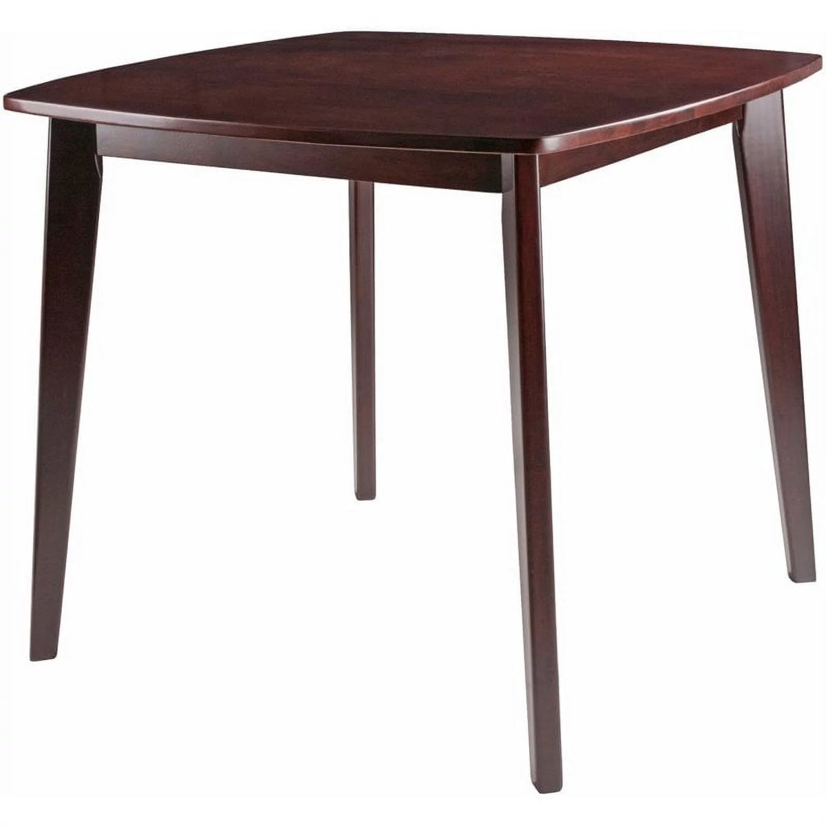 34" Square Solid Wood Dining Table in Walnut D394