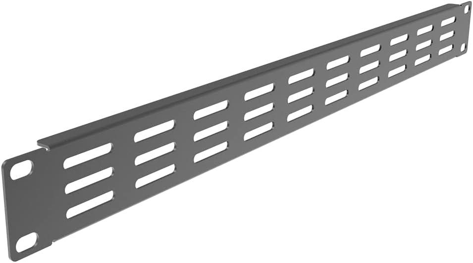10 Pack 1U Horizontal Rack Mount Cable Management Panel with Cable Entry Brush M394117
