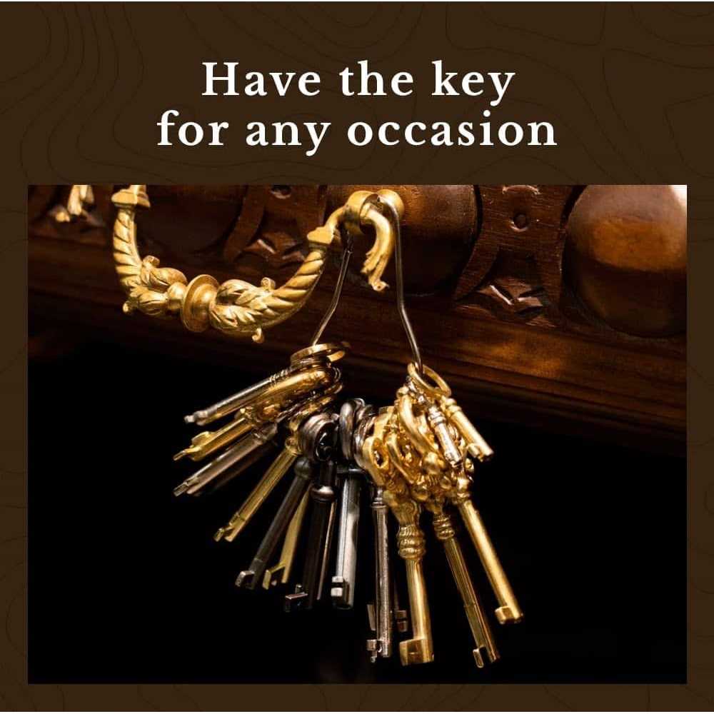 Brass Plated Skeleton Key T4015