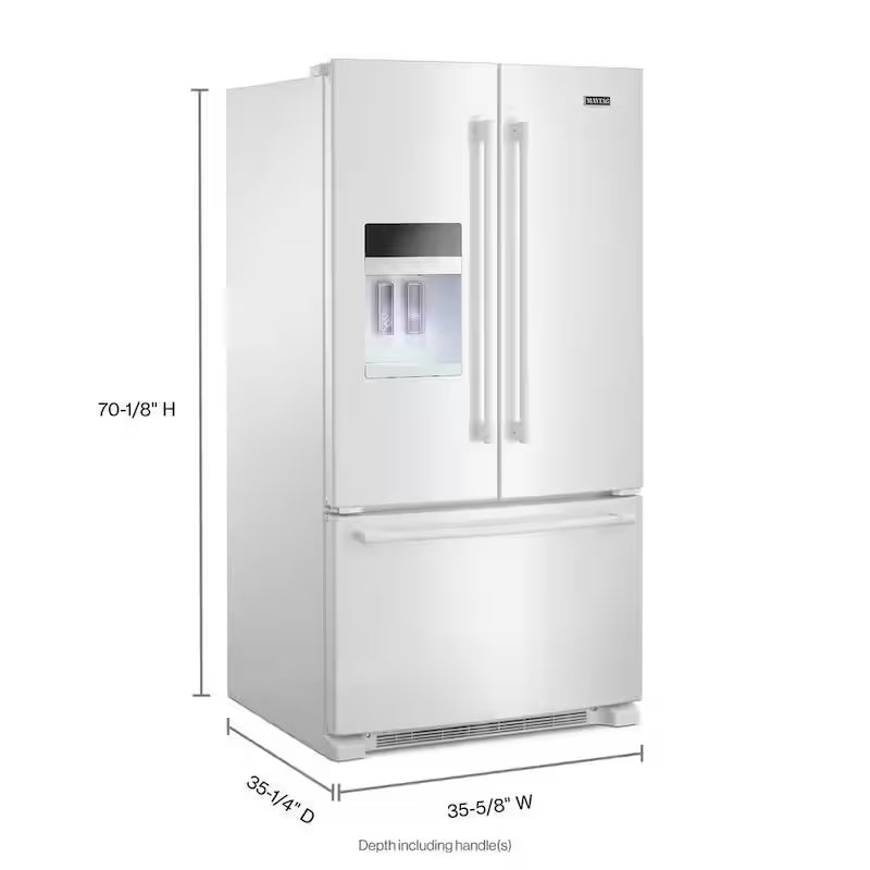 French Door Refrigerator in White S775