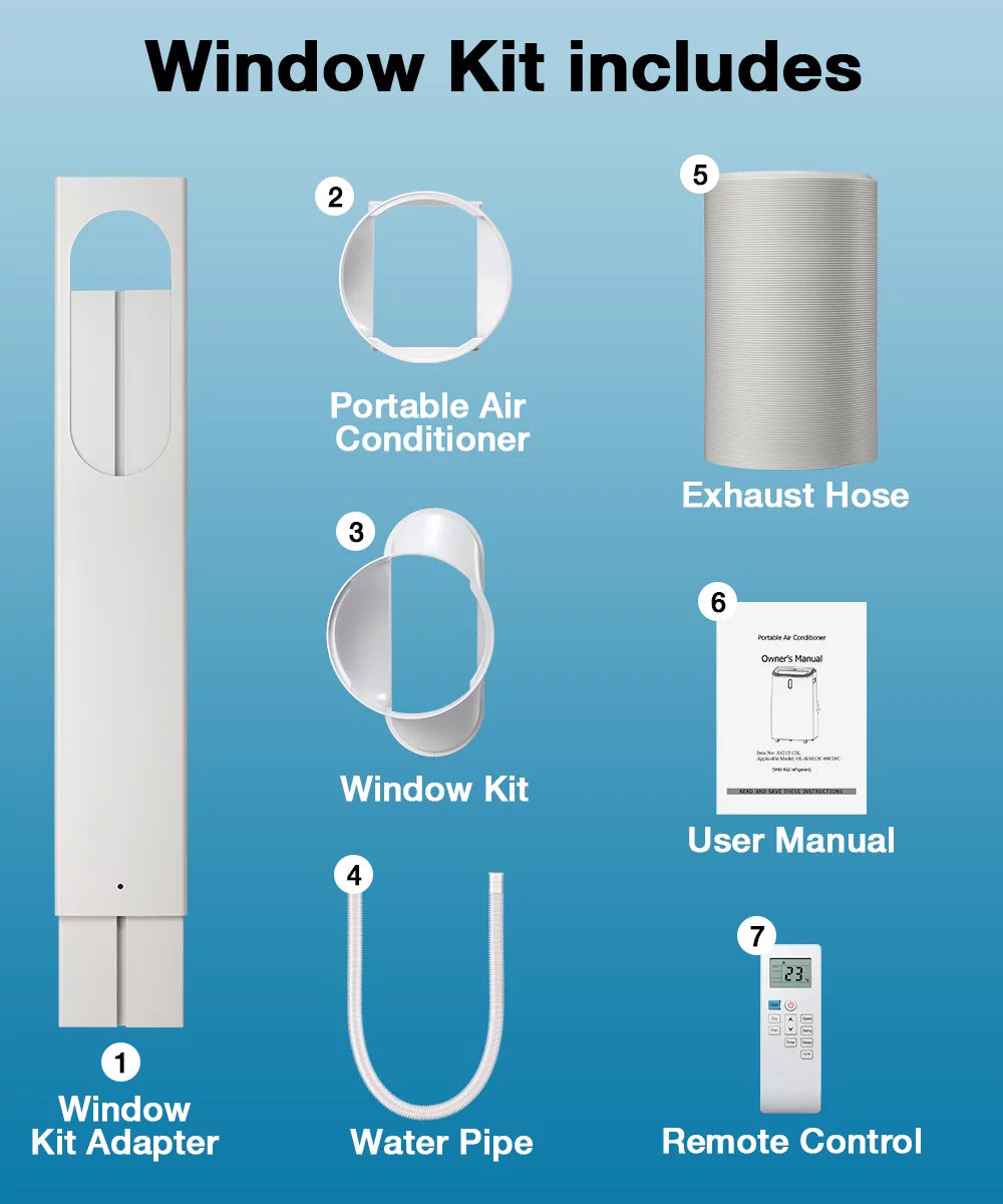 12000 BTU 3-in-1 Portable Air Conditioner & Dehumidifier F530147