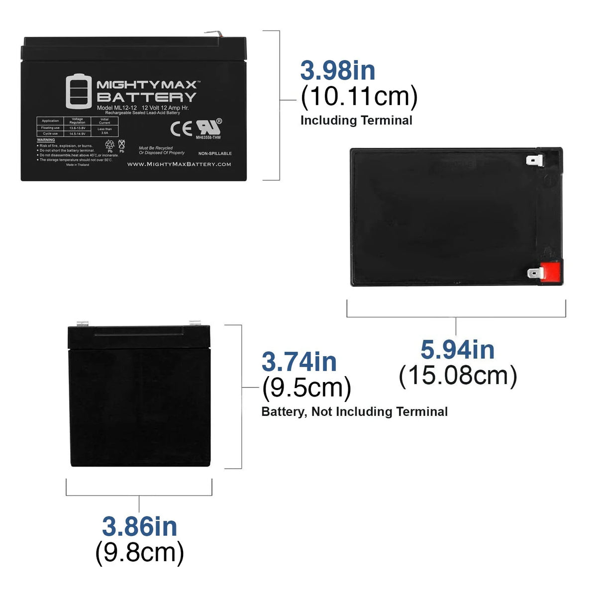 12V 12AH F2 Ebike Electric Scooter Battery C67842