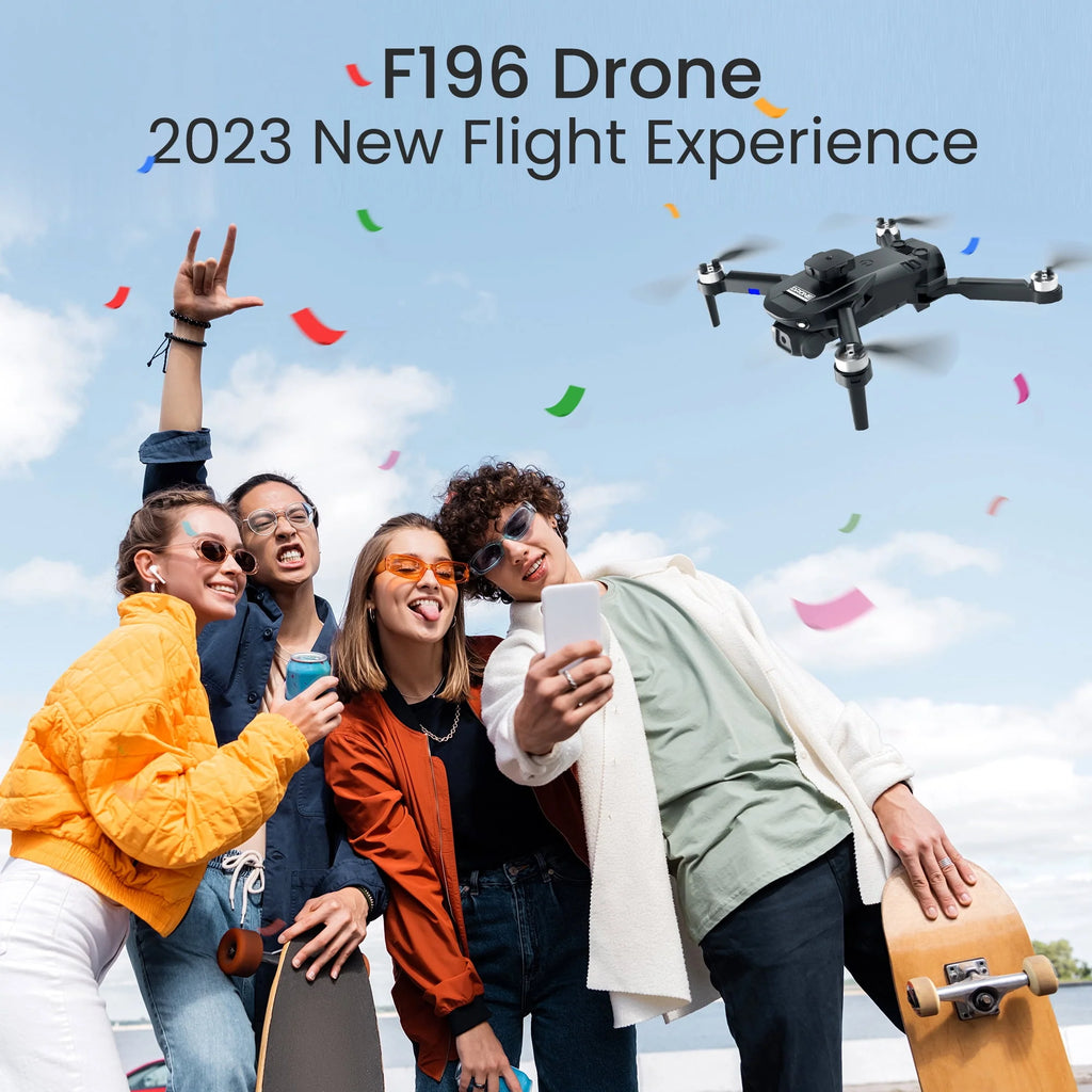 6K HD Camera Drone with 3 Batteries Black E410731