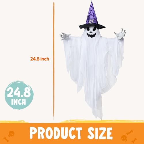 3 Pack 24.8" Halloween Hanging Ghost Decorations C584