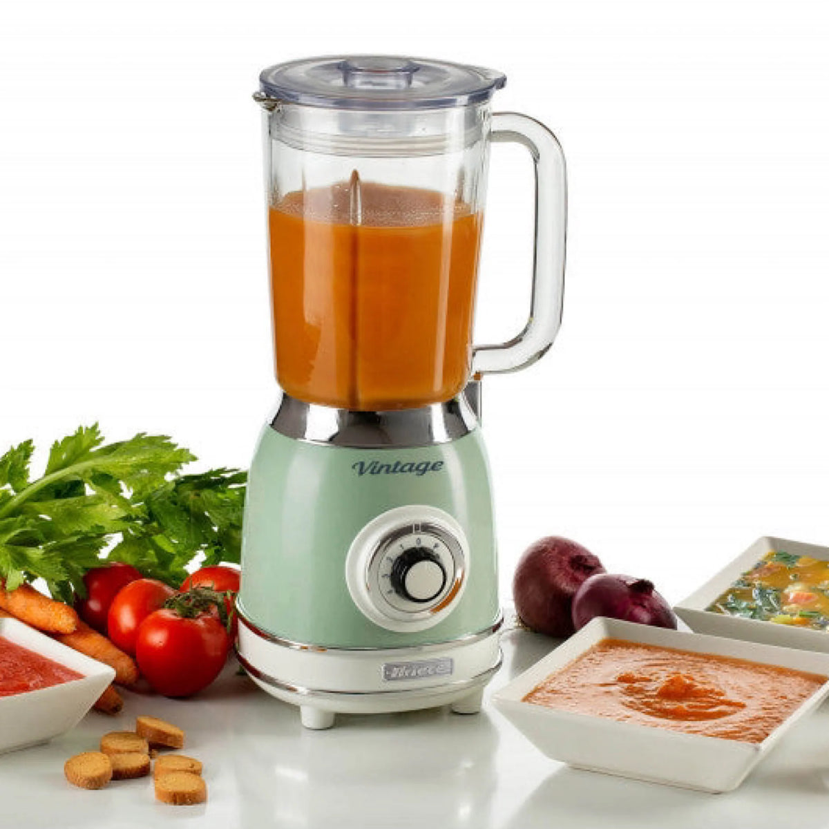 Green 1000W Vintage Blender Q36853