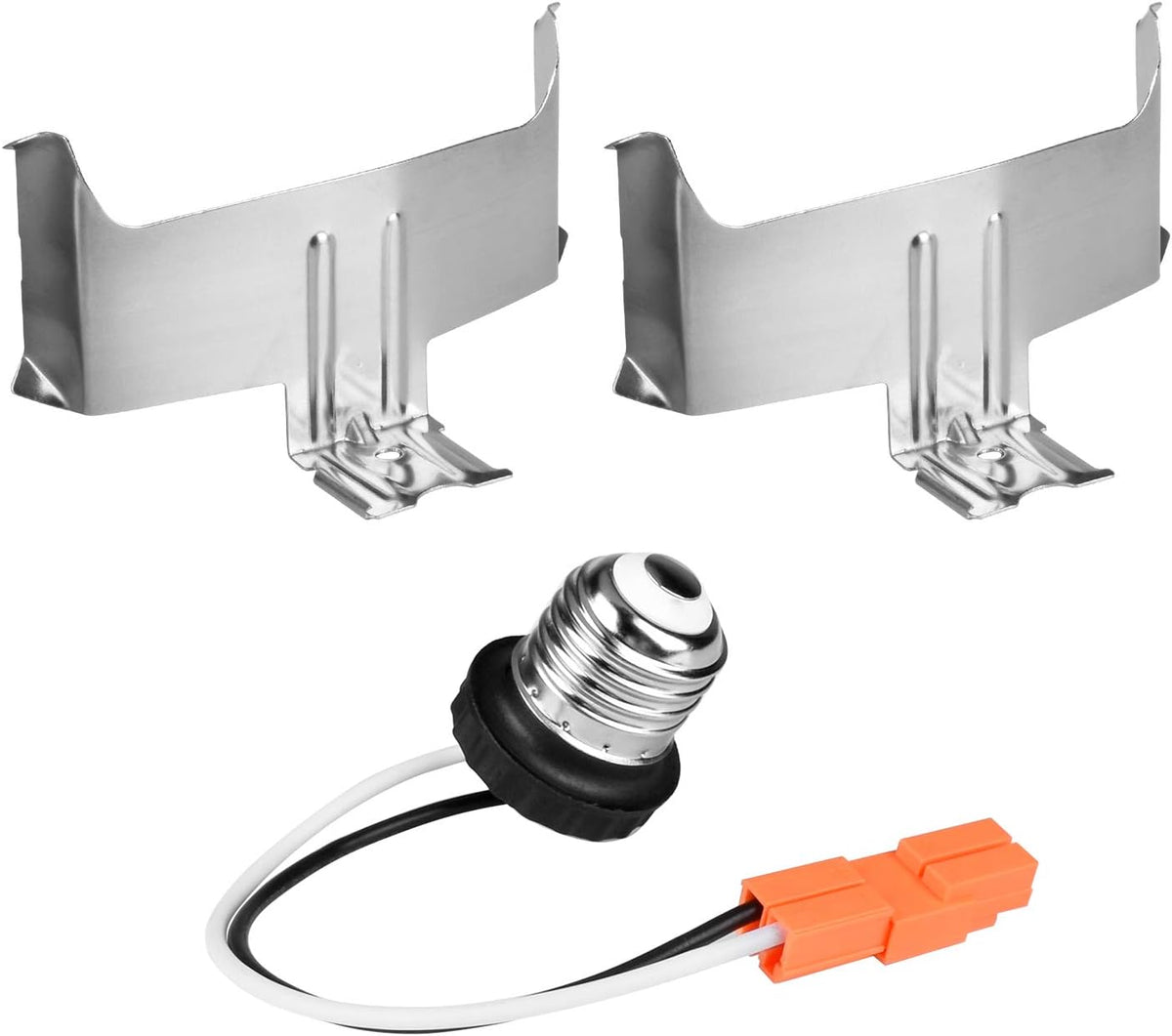 12 Pack Retrofit Kit for LED Round Surface Panel in 6 Inch Recessed Can, E26 base and TP24 connector E943