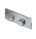 Square Thermostatic 2-Hole Trim Plate and Handle in Polished Chrome J10851