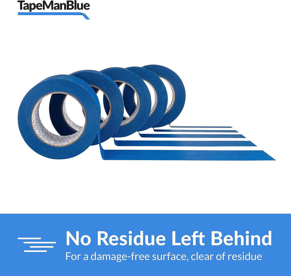 Blue Painters Tape, 2 inch x 60 Yards, Case of 24 Rolls B2466