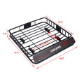 Black Steel Rooftop Cargo Carrier Basket F246465