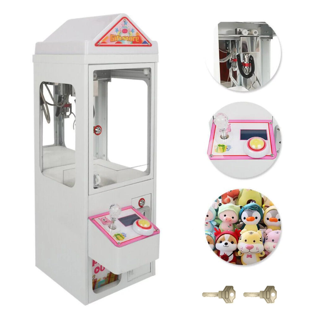 Mini Claw Crane Machine Metal Case Candy Toy Catcher Y1369
