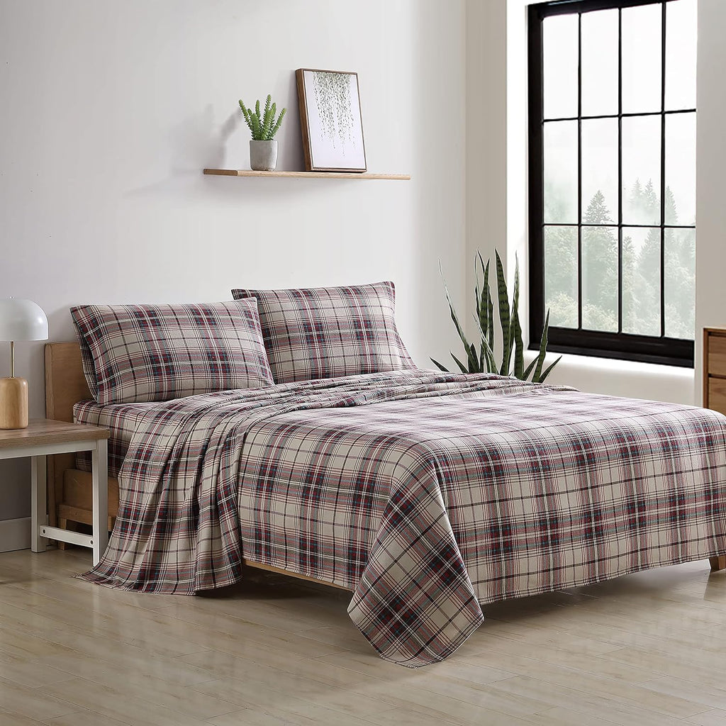 Queen Cotton Flannel Bedding Set A423755