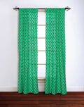 Cotton Window Panel 42x84 in Emerald Y729