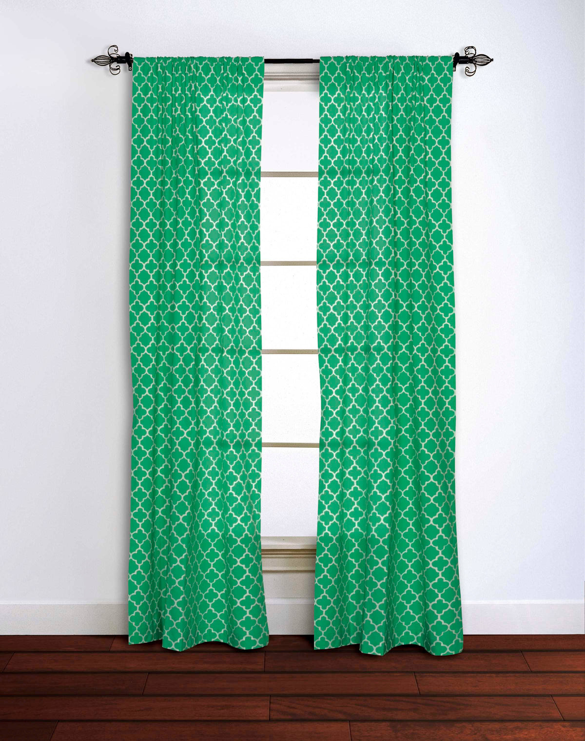 Cotton Window Panel 42x84 in Emerald Y729