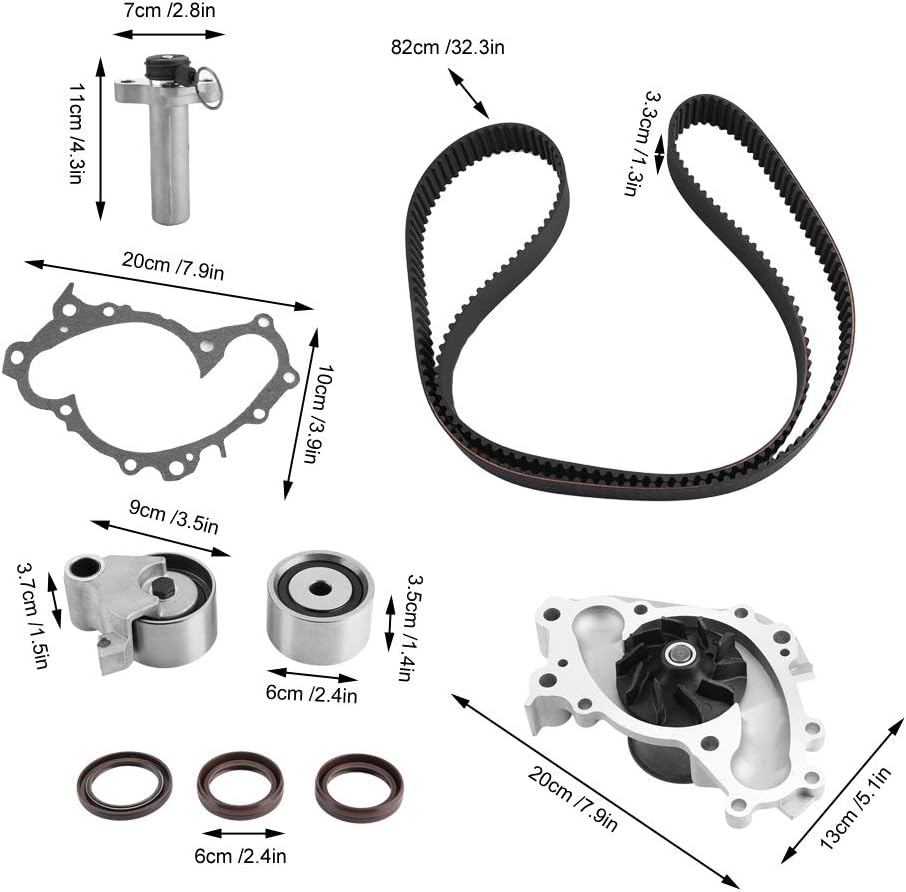 Timing Belt Water Pump Kit with Valve Cover Gasket C225811