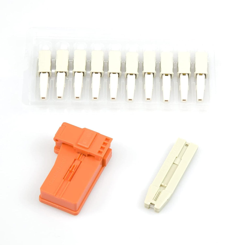 100pcs SC APC Fiber Optic Quick Connector Single Mode 9/125 Pack of 2 D1041