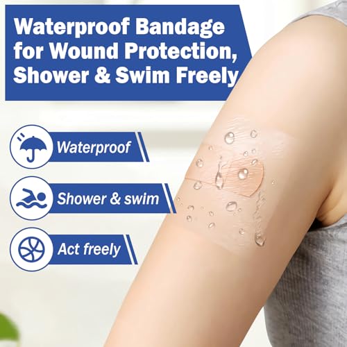 50 Pieces Waterproof Transparent Film Dressing 6 X 6" Bandages R610