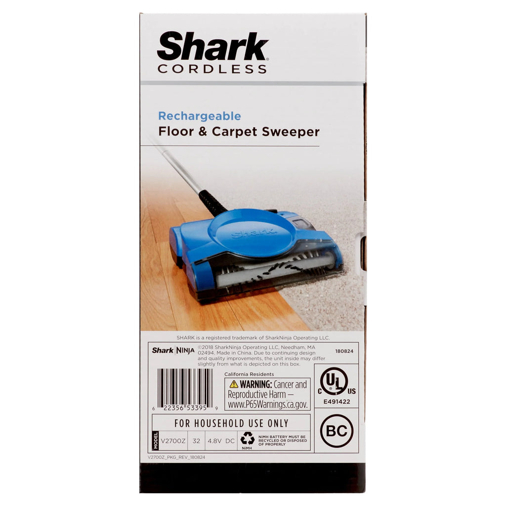 Rechargeable Floor and Carpet Sweeper E38655